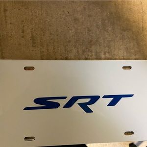 Muscle car logo license plates